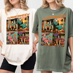 Funny Summerween Comfort Shirt - Spooky Summer Beach Vacation Shirt Gift LM32 669477