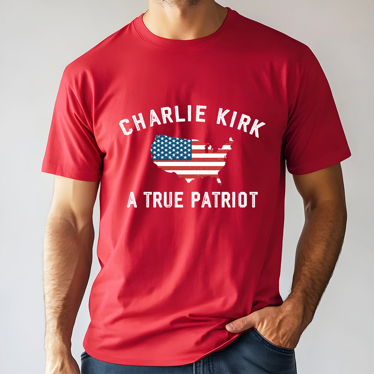 Charlie Kirk - A True Patriot Dark Shirt LM32 65451