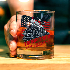 Trump Train 2024 Whisky Glass for Patriotic Fans LM32 63937