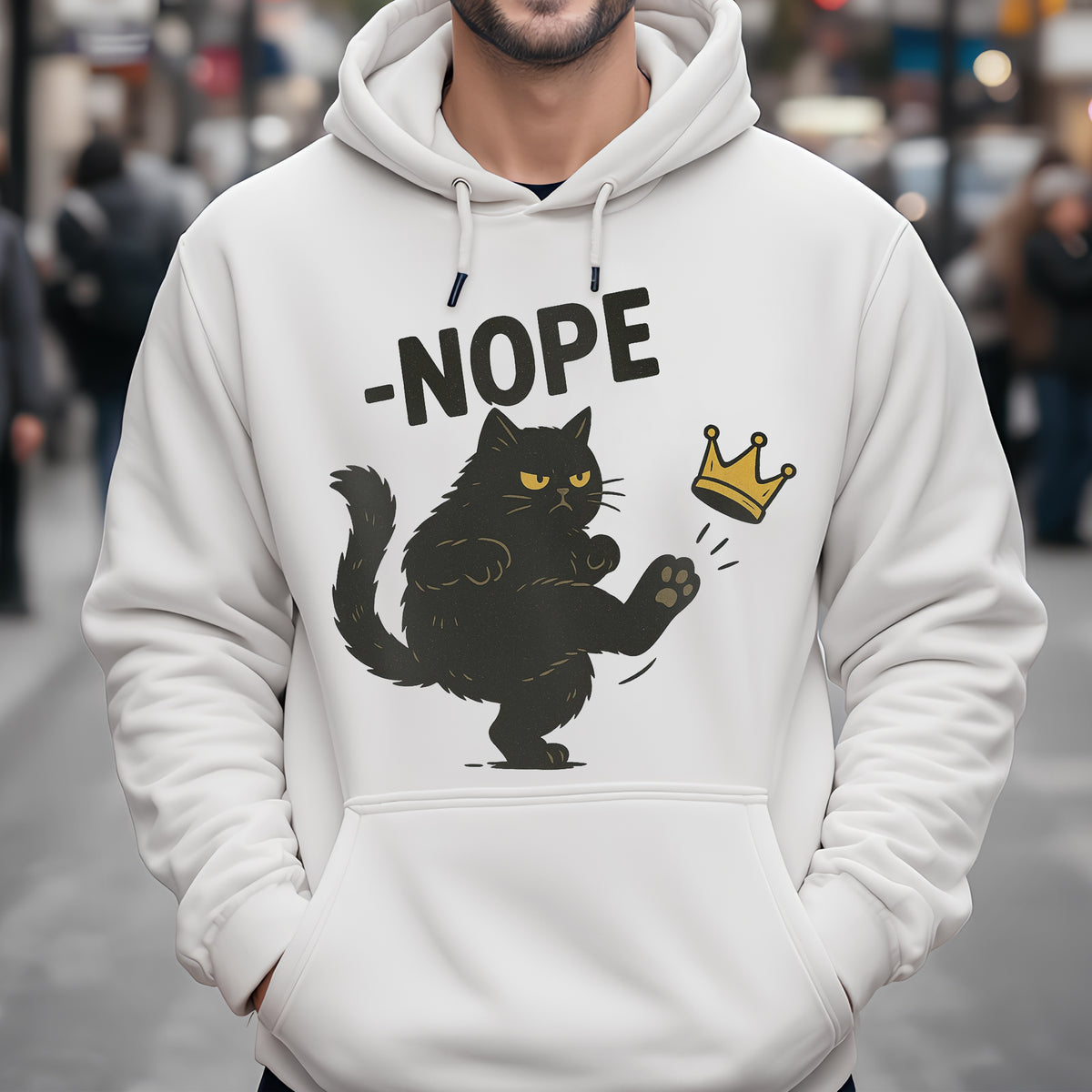 Nope King Since 1776 Black CAT Bright Shirt
