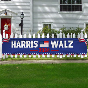 Harris Walz 2024 Banner TH10 63547