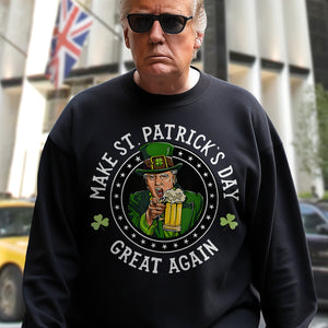 Make St Patrick's Day Great Again Funny Trump Republican 2024 Dark Shirt HO82 65610