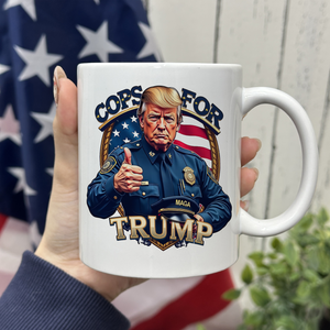 Cops For Trump MAGA White Mug HO82 65698