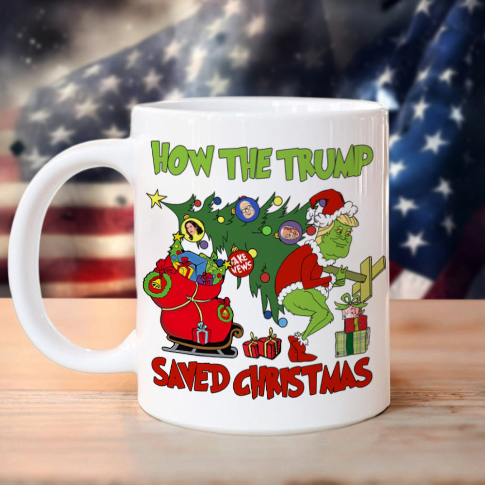 How The Trump Saved Christmas White Mug HO82 65342