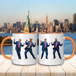 Trump Ready To Dance And Celebrate The Holidays Accent Mug LM32 65025