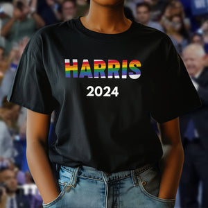 Kamala Harris 2024 For President Campaign LBGTQ Pride Dark Shirt HO82 65092