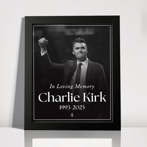 Charlie Kirk Free Speech Hero Picture Frame HO82 65804