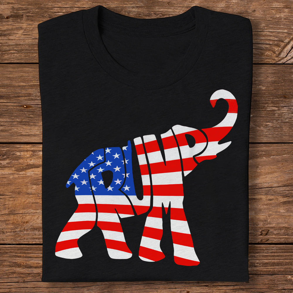 Donald Trump Republican Elephant American Flag Shirt DM01 62943