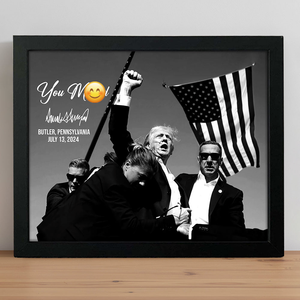 You Mi**ed Funny Trump 2024 President Sh**ting Legends Never D** Picture Frame Canvas Poster HO82 63154