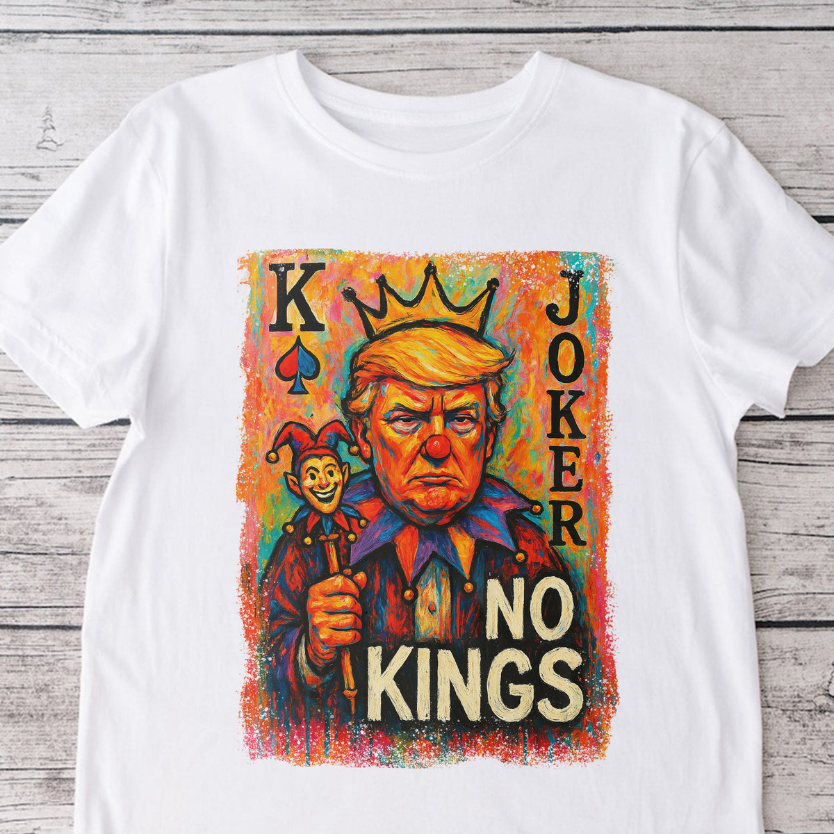 Joker, No Kings In America Since 1776 Bright Shirt