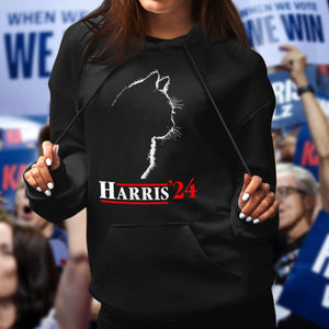 Cat Ladies Harris Funny Cat 2024 President Kamala-Harris Dark Shirt HO82 65084