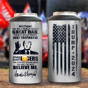 Great Dad Donald Trump 2024 Can Cooler N369 HO82 62976