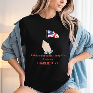 Faith & Freedom – Pray for America Dark Shirt HA75 64590