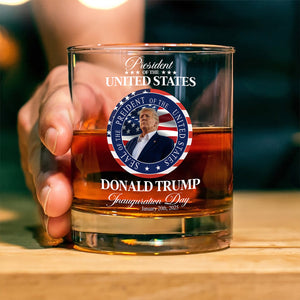 Trump President Inauguration Day Whisky Glass TH10 64233