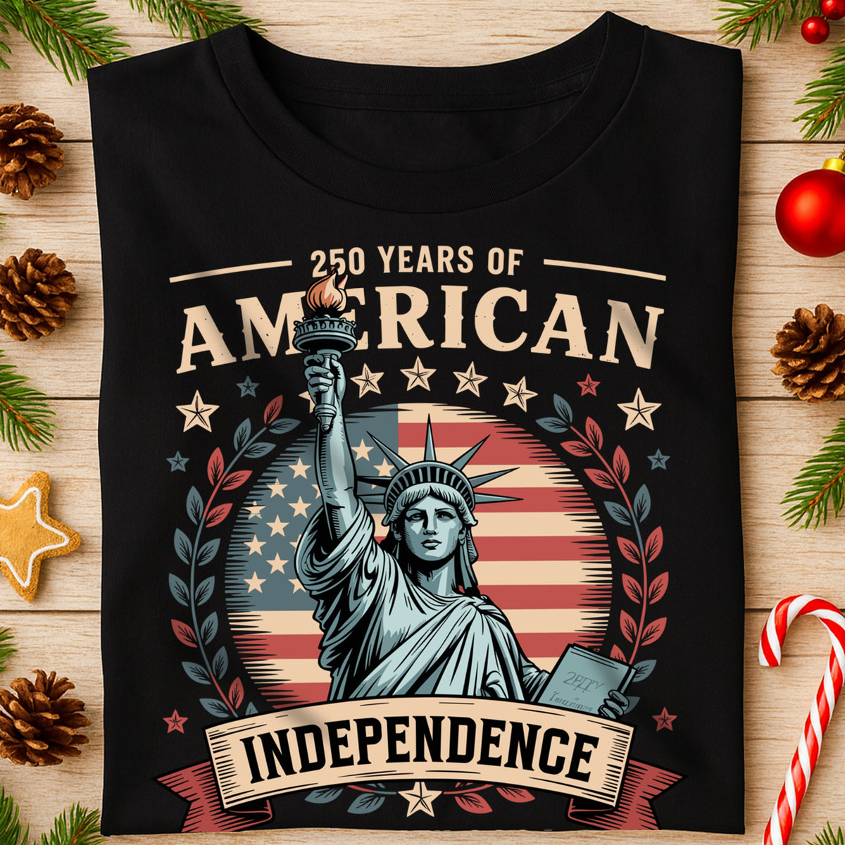 Statue of Liberty 250 Years Independence Day 2026 Dark Shirt LM32 895293