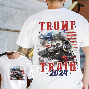 Trump Train 2024 Front And Back Bright Shirt N304 HA75 62922