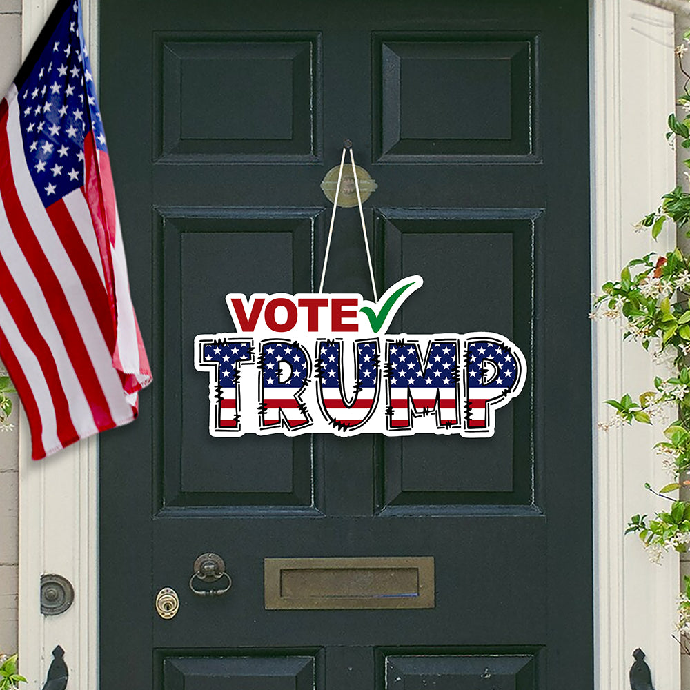 Vote Trump Shape Doorsign TH10 63337