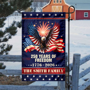 Custom Family Name 250 Year Of Freedom Garden Flag CH07 899642