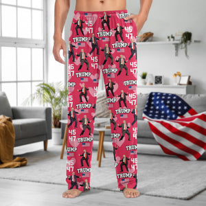 Trump 45 47 Dancing Trump Valentine's Day Gift Pajamas HA75 64252