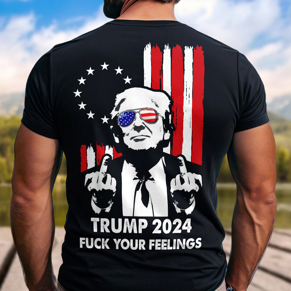Haters Gonna Hate President Trump Middle Finger Back Shirt DM01 62833