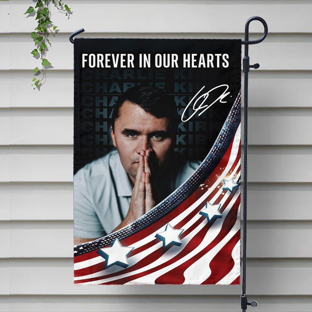 Charlie Kirk Signature Freedom Garden Flag N369 64533