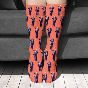 Let’s Embrace The Journey Ahead US Election Middle Tube Socks HO82 65508