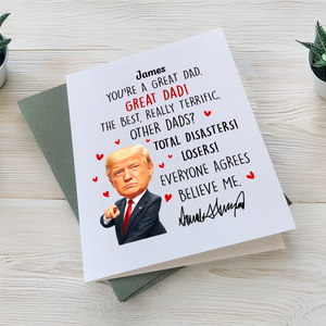 Personalized Gift Funny Donald Trump Mother's Day Thankyou Card LM32 65331