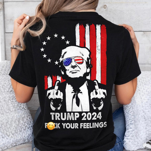 Haters Gonna Hate President Trump Middle Finger Back Shirt DM01 62833