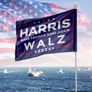 Make America Sane Again Harris Walz House Flag TH10 63397