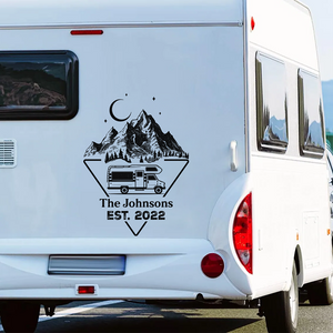 Personalized Adventure Mountain RV Decal Sticker Gift For Camping Lovers LM32 669485