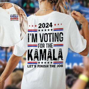 I'm Voting For The Kamala Bright Back&Front Shirt TH10 63291