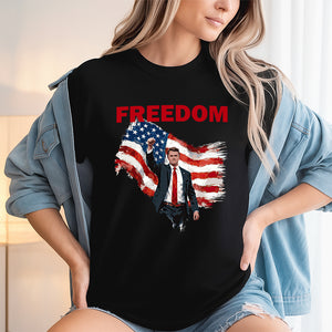 Freedom Stand With Charlie Kirk Dark Shirt HA75 64572