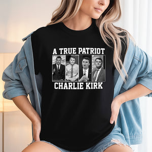 A True Patriot Charlie Kirk Dark Shirt HA75 64596