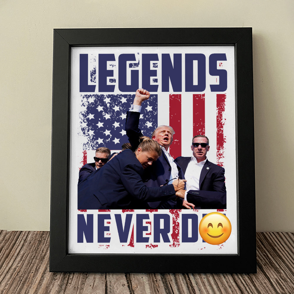 Legends Never D** Donald Trump Picture Frame TH10 63453