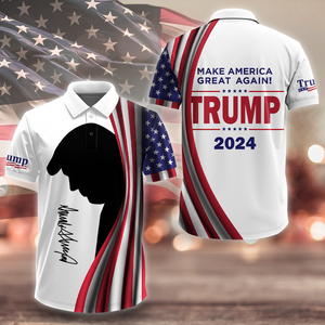 Make America Great Again Trump Signature Polo Shirt HA75 63186