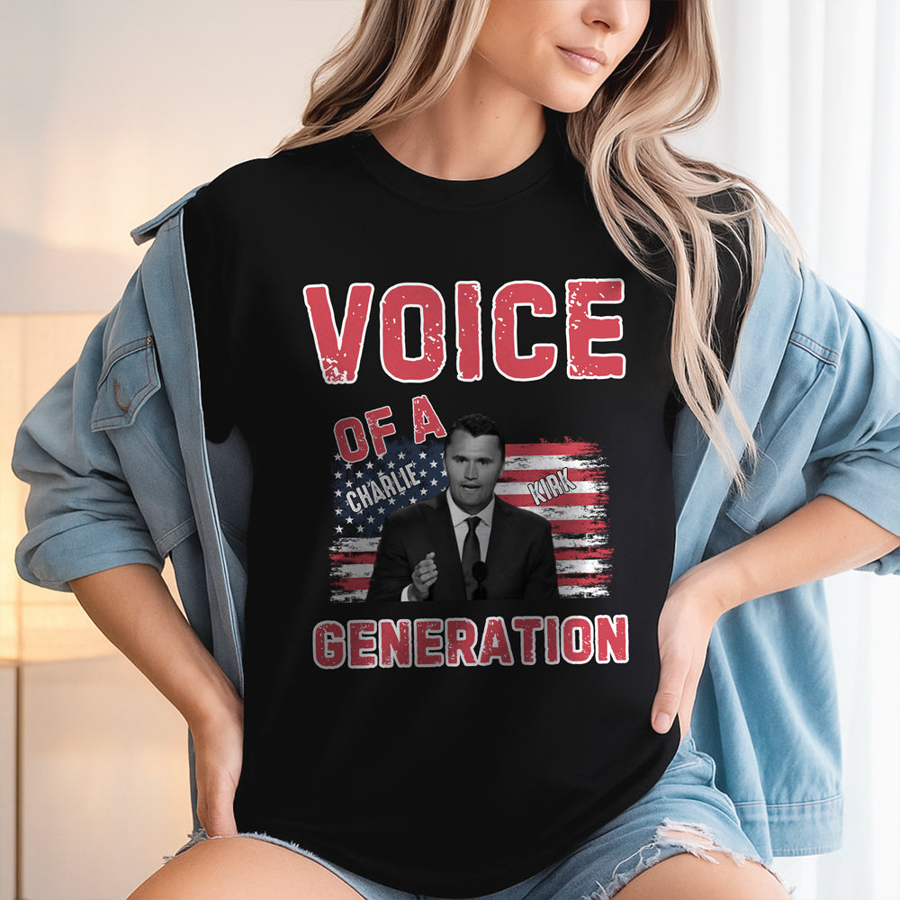 Voice Of A Generation Charlie Kirk Dark Shirt HO82 65958