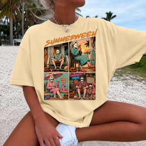 Funny Summerween Comfort Shirt - Spooky Summer Beach Vacation Shirt Gift LM32 669477
