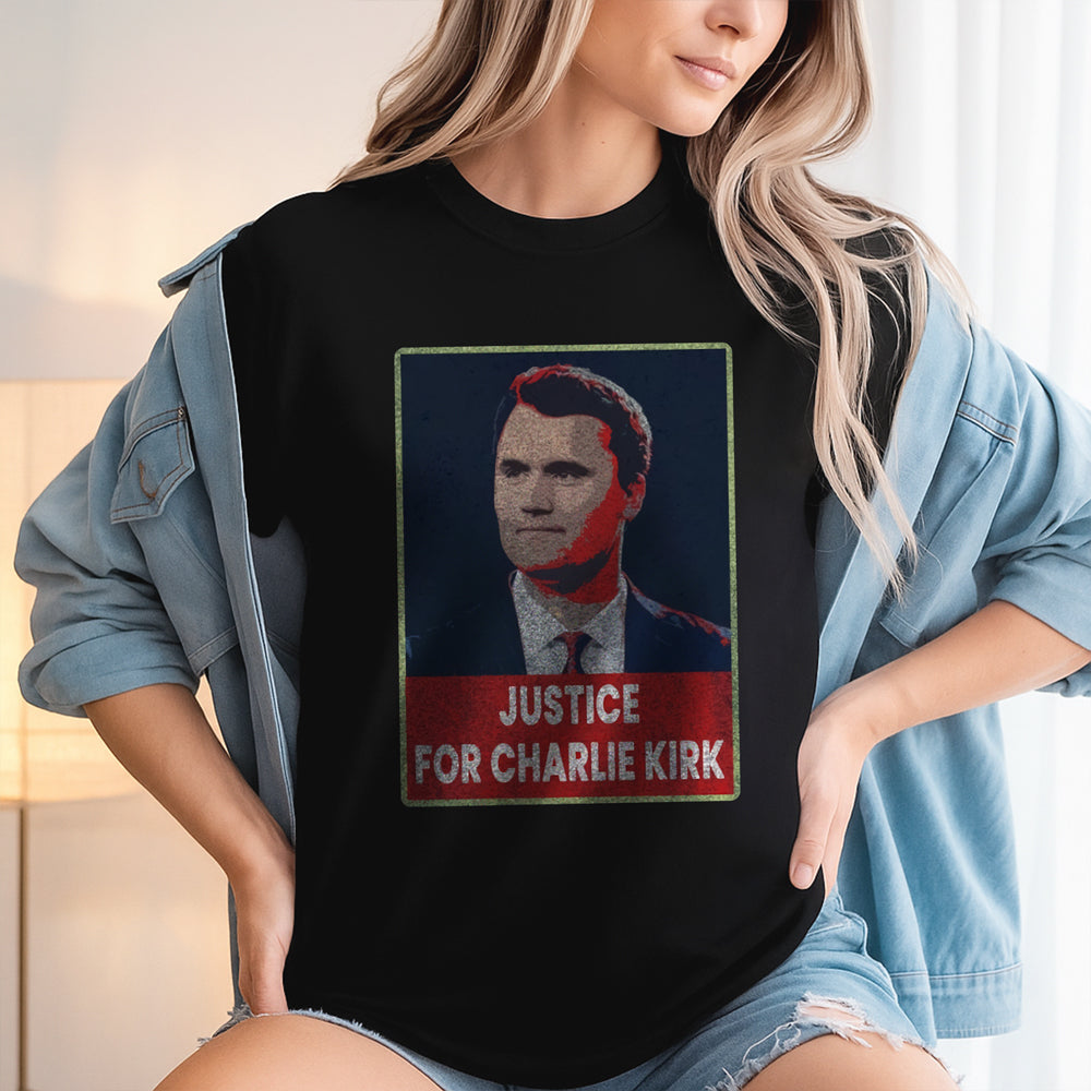 Justice For Charlie Kirk Dark Shirt HO82 66000