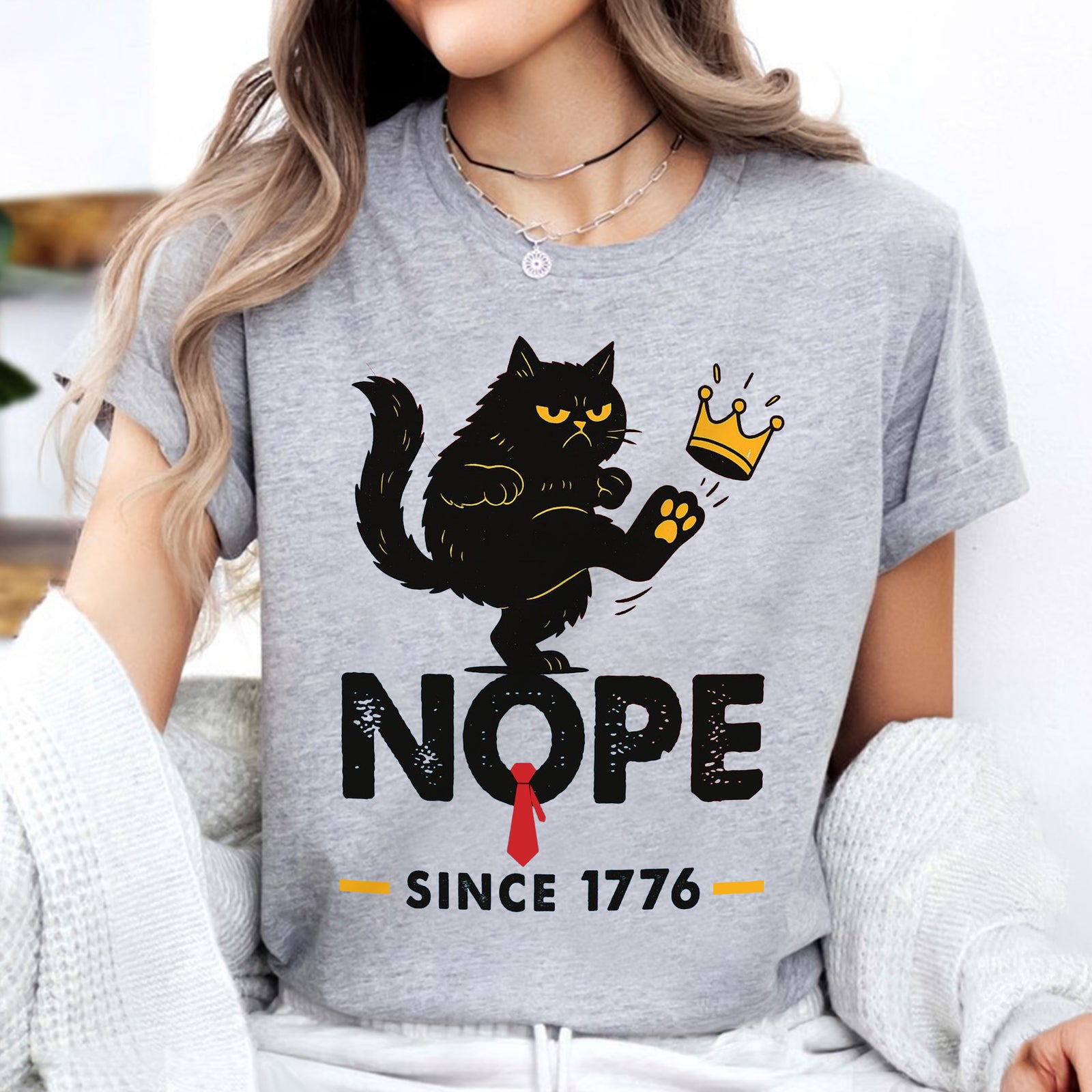 Nope King Since 1776 Bright Shirt