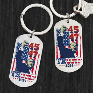 United We Thrive In This New Era US Election Trump 2024 Metal Keychain HO82 65460