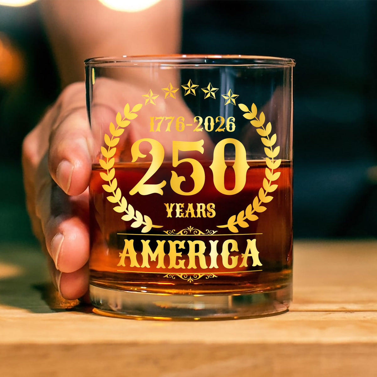 America 250 Years America 250th Anniversary Whiskey Glass HA75 897424