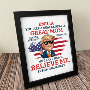 Custom Name You Are A Great Person Personalized Donald Trump Picture Frame CH07 67344