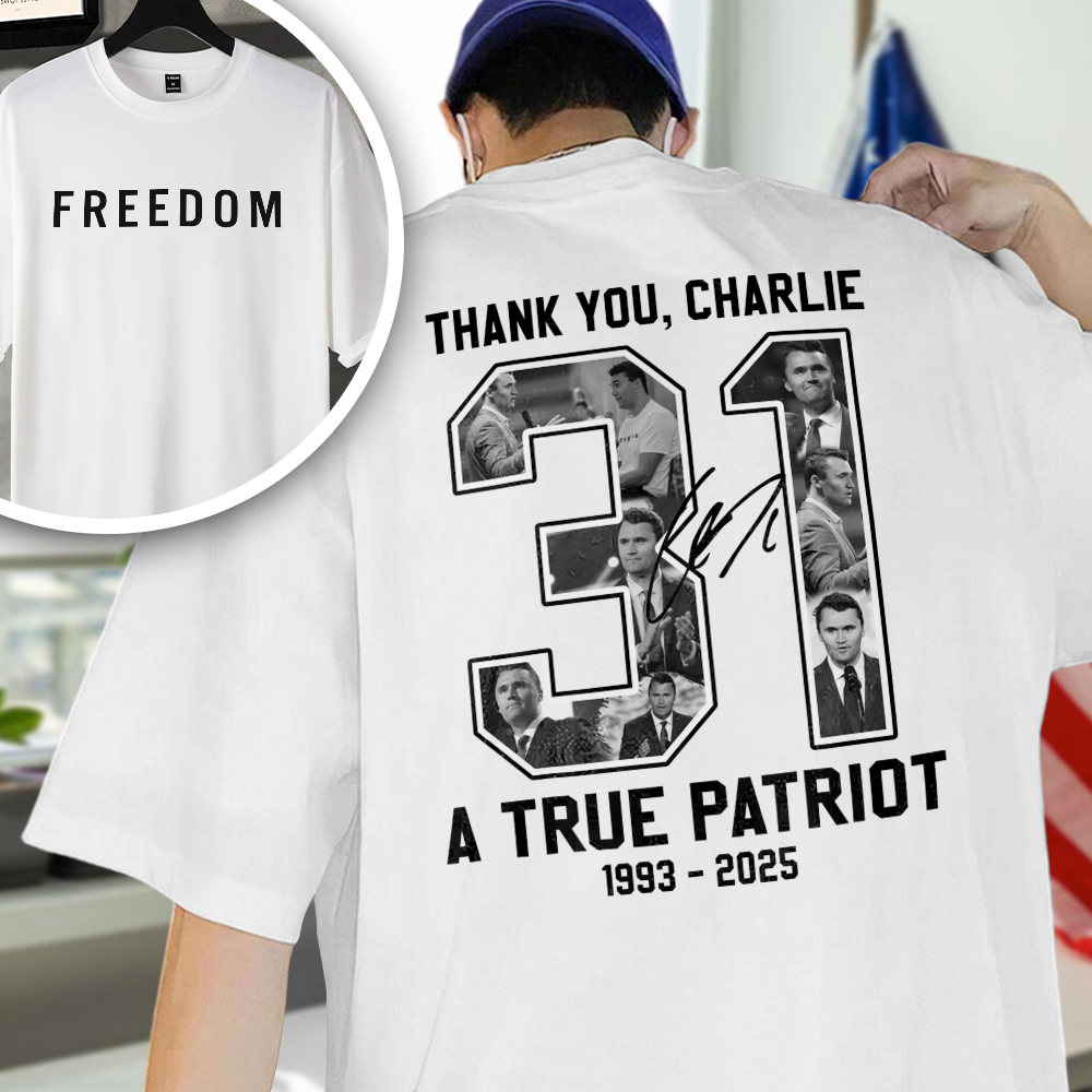 Freedom - Rest In Peace Charlie Kirk Back and Front Bright Shirt CH07 67732