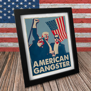 American Gangster Trump Shot Picture Frame Canvas Poster HA75 63278