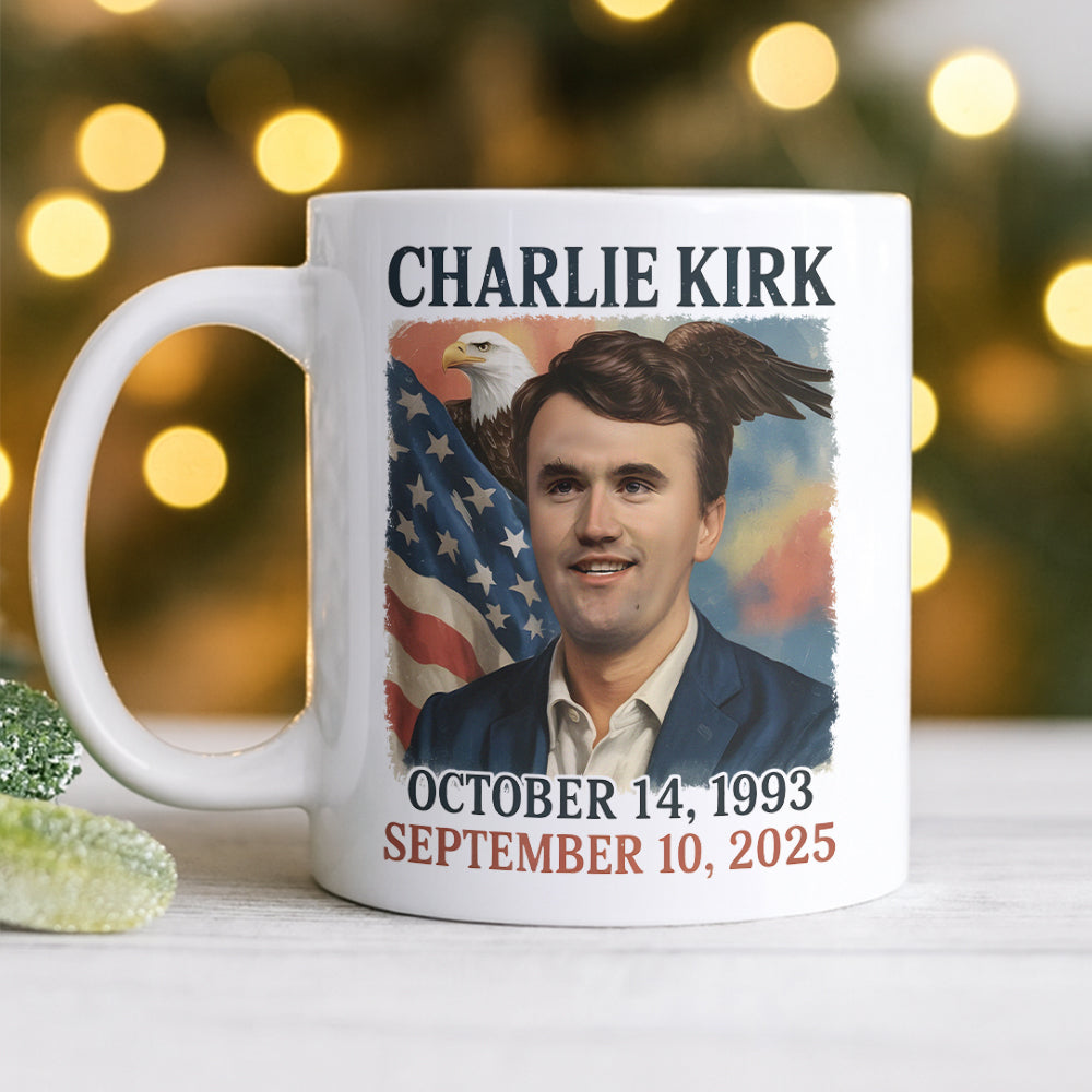 Pray for Charlie Kirk White Mug HA75 64552