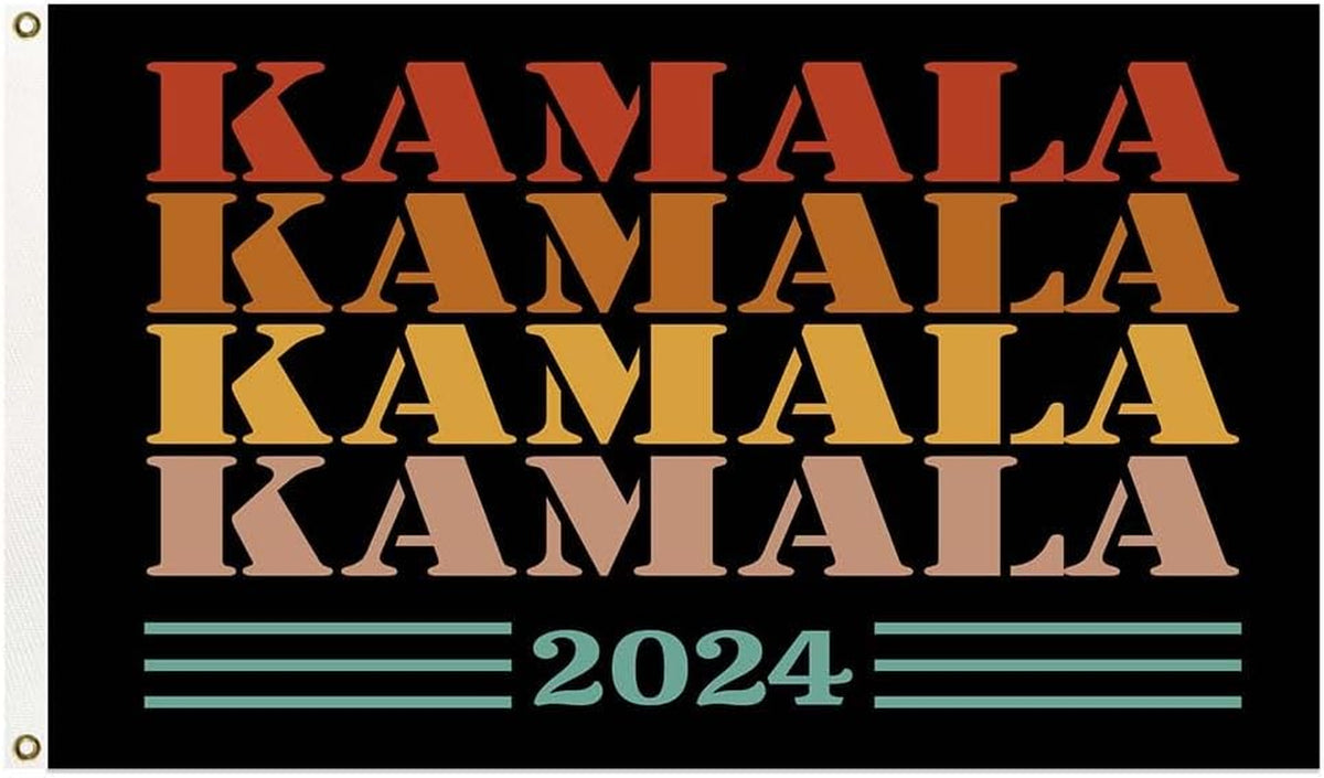 3X5 Ft Kamala Harris for the People Kalama Harris for President Vivid Color Kamala Yard Sign 2024 President Flag Truck Flag