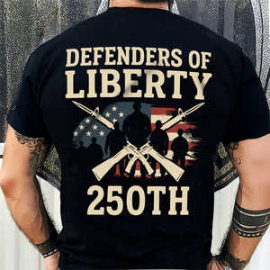 Defenders Of Liberty 250th Anniversary USA Back Side Dark Shirt HA75 897294