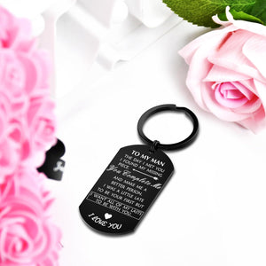 Fathers Day Dad Gifts from Wife, Men Father'S Day Gifts for Husband Boyfriend, Birthday Anniversary Keychain Gifts