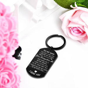 Fathers Day Dad Gifts from Wife, Men Father'S Day Gifts for Husband Boyfriend, Birthday Anniversary Keychain Gifts