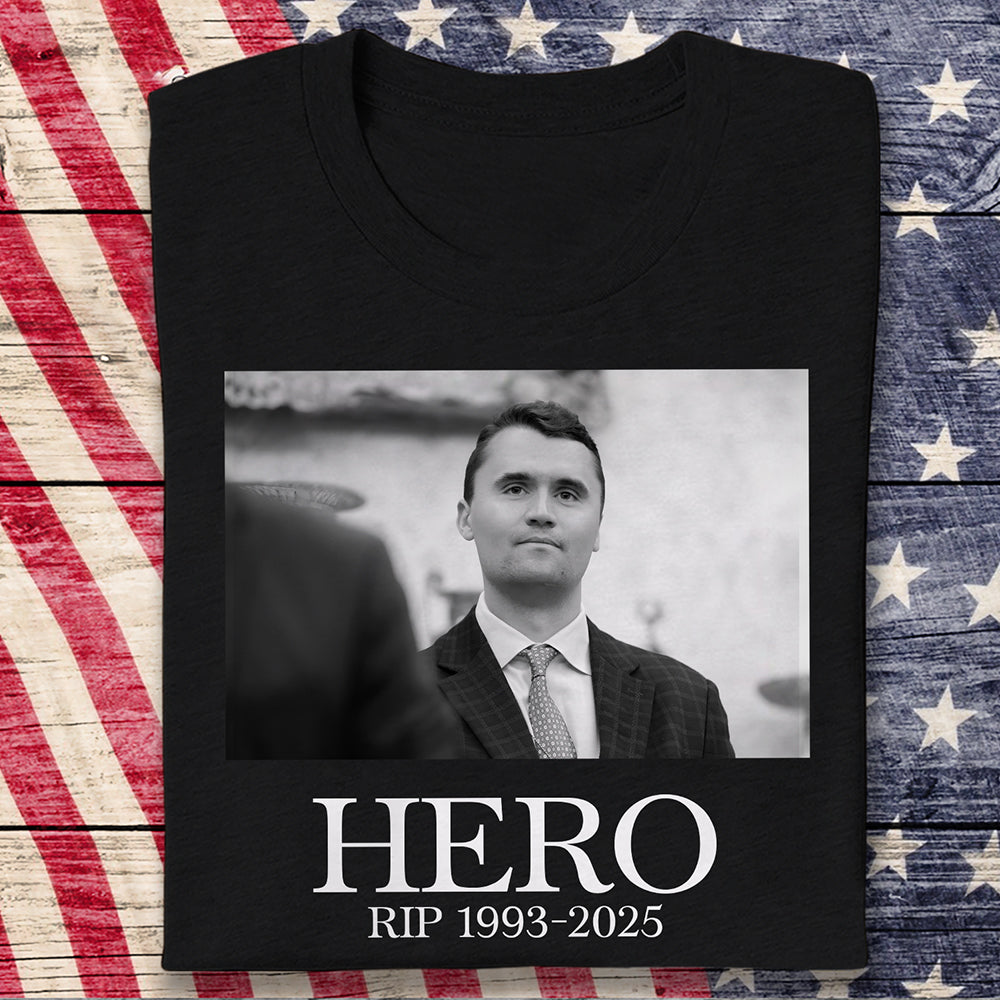 Hero Charlie Kirk American Hero Dark Shirt HO82 65826